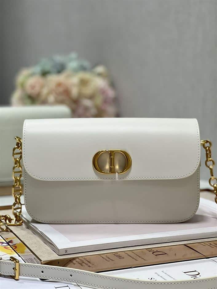 DIOR 30 MONTAIGNE AVENUE BAG LATTE BOX CALFSKIN – DOB104
