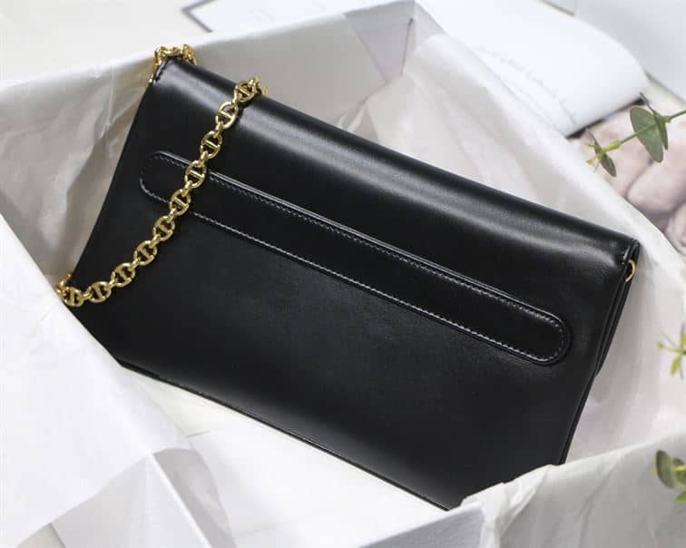 DIOR AUTHENTICATED AVENUE HANDBAG LEATHER BLACK – DOB113