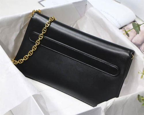DIOR AUTHENTICATED AVENUE HANDBAG LEATHER BLACK – DOB113