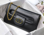 DIOR AUTHENTICATED AVENUE HANDBAG LEATHER BLACK – DOB113