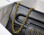 DIOR AUTHENTICATED AVENUE HANDBAG LEATHER BLACK – DOB113