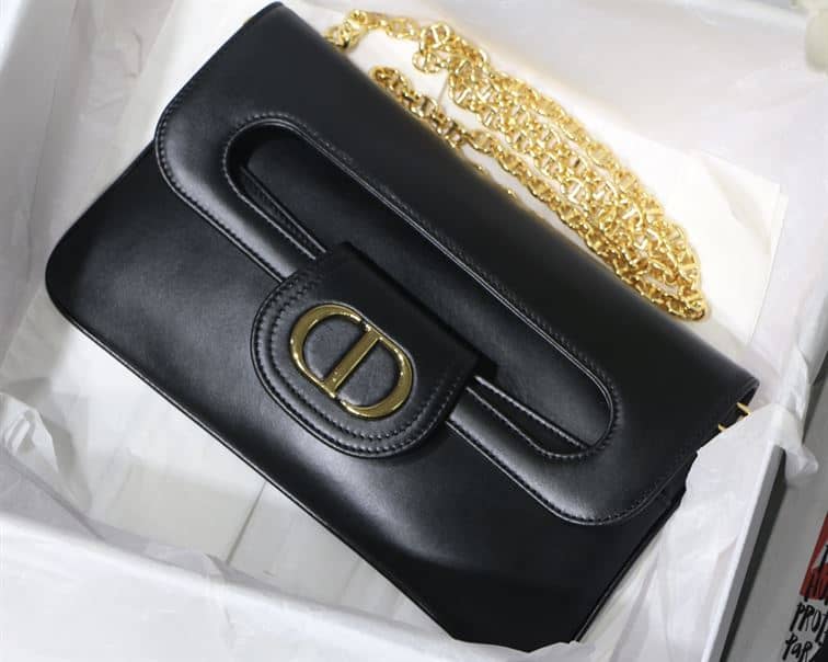 DIOR AUTHENTICATED AVENUE HANDBAG LEATHER BLACK – DOB113