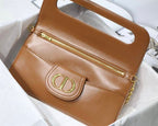 DIOR AUTHENTICATED AVENUE HANDBAG LEATHER BROWN – DOB115