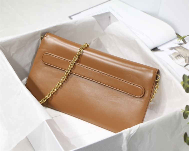 DIOR AUTHENTICATED AVENUE HANDBAG LEATHER BROWN – DOB115