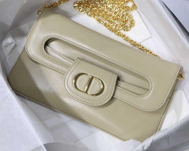 DIOR AUTHENTICATED AVENUE HANDBAG LEATHER GREY – DOB114