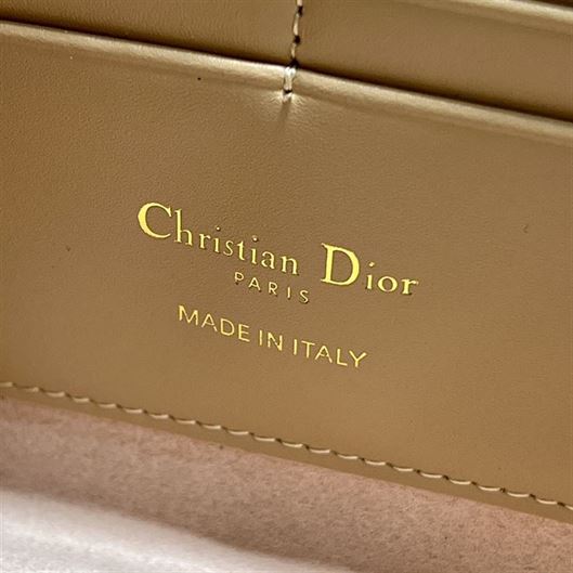 DIOR BOBBY EAST-WEST POUCH WITH CHAIN BEIGE SMOOTH CALFSKIN – DOB101