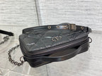 DIOR CARO BOX BAG BLACK QUILTED MACROCANNAGE CALFSKIN – DOB071