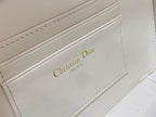 DIOR CARO BOX BAG LATTE QUILTED MACROCANNAGE CALFSKIN – DOB073