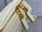 DIOR CARO BOX BAG LATTE QUILTED MACROCANNAGE CALFSKIN – DOB073