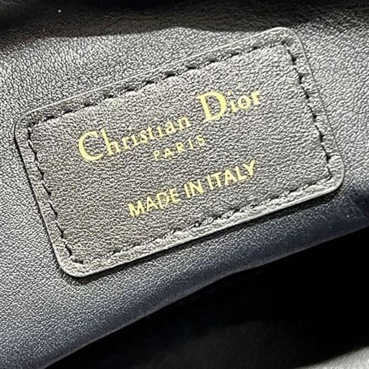 DIOR CARO D-COSY BAG BLACK SUPPLE CANNAGE CALFSKIN – DOB087