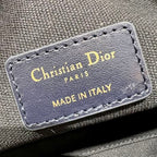 DIOR CARO D-COSY BAG BLUE DIOR OBLIQUE JACQUARD – DOB089