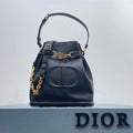 DIOR MEDIUM C EST DIOR BAG BLACK CD EMBOSSED CALFSKIN – DOB042