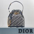 DIOR MEDIUM C EST DIOR BAG BLUE DIOR OBLIQUE JACQUARD – DOB045