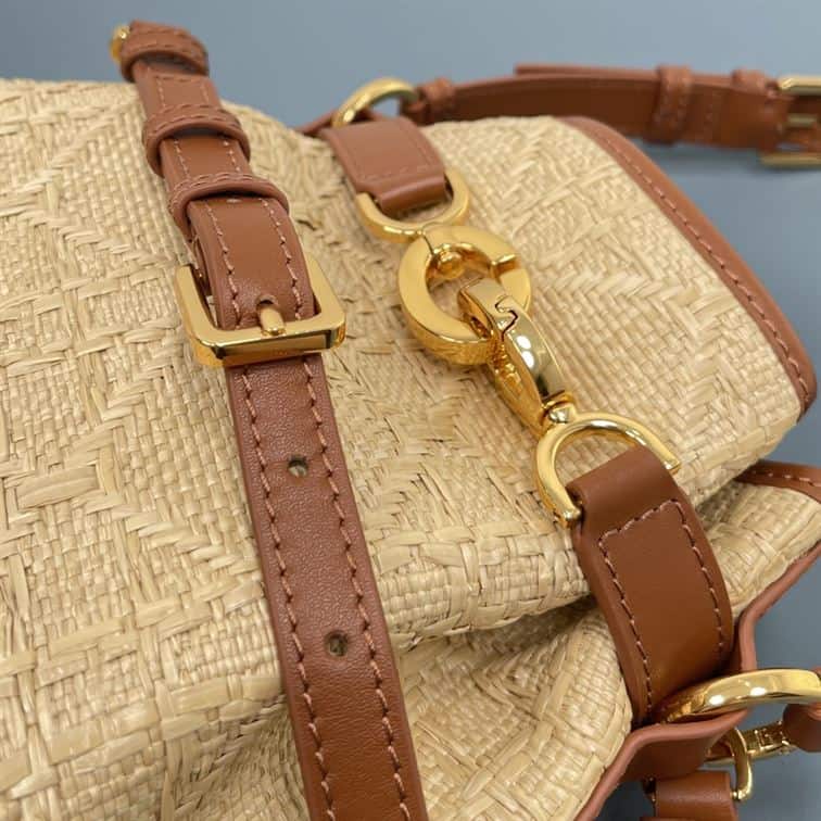 DIOR MEDIUM C EST DIOR BAG NATURAL CANNAGE RAFFIA – DOB044