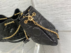 DIOR MEDIUM DIOR AMMI BAG BLACK SUPPLE MACROCANNAGE LAMBSKIN – DOB031