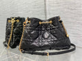 DIOR MEDIUM DIOR AMMI BAG BLACK SUPPLE MACROCANNAGE LAMBSKIN – DOB031