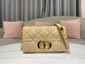 DIOR MEDIUM DIOR CARO BAG BEIGE QUILTED MACROCANNAGE CALFSKIN – DOB065