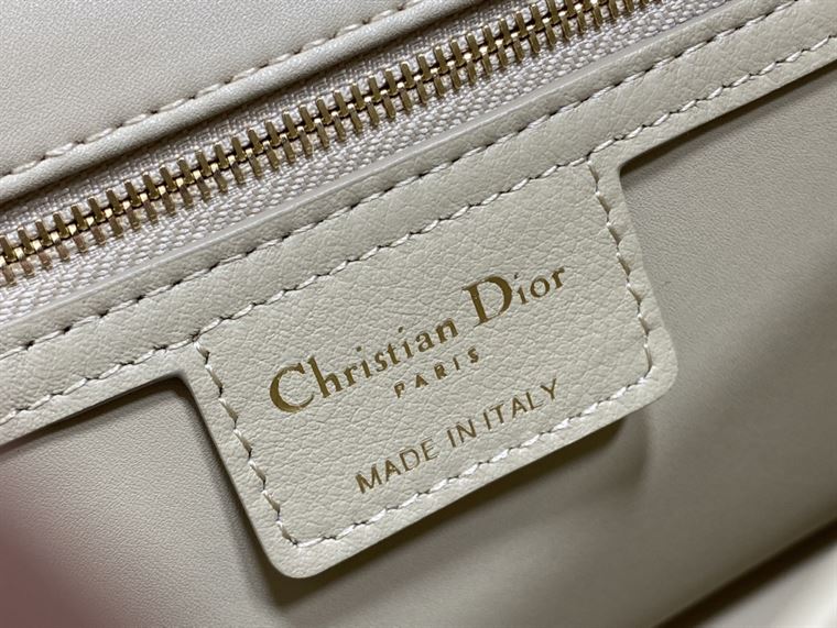 DIOR MEDIUM DIOR CARO BAG BEIGE SUPPLE CANNAGE CALFSKIN – DOB111