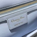 DIOR MEDIUM DIOR CARO BAG BLUE QUILTED MACROCANNAGE CALFSKIN – DOB066