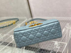 DIOR MEDIUM DIOR CARO BAG BLUE SUPPLE CANNAGE CALFSKIN – DOB108