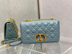 DIOR MEDIUM DIOR CARO BAG BLUE SUPPLE CANNAGE CALFSKIN – DOB108