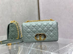 DIOR MEDIUM DIOR CARO BAG ETHEREAL GRAY SUPPLE CANNAGE CALFSKIN – DOB110