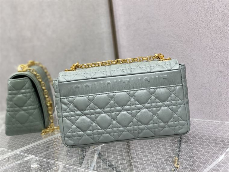 DIOR MEDIUM DIOR CARO BAG ETHEREAL GRAY SUPPLE CANNAGE CALFSKIN – DOB110