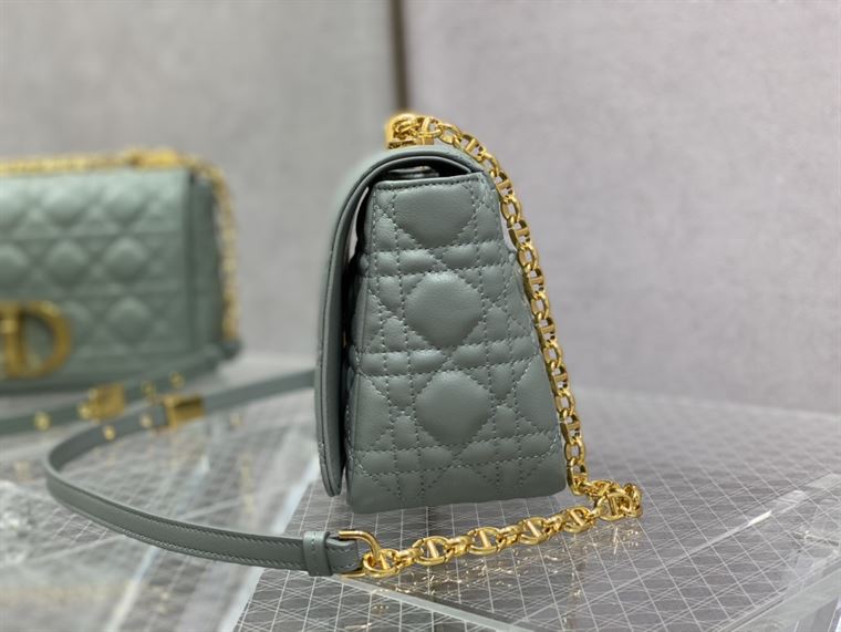 DIOR MEDIUM DIOR CARO BAG ETHEREAL GRAY SUPPLE CANNAGE CALFSKIN – DOB110