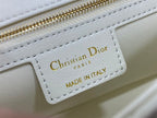 DIOR MEDIUM DIOR CARO BAG IVORY SUPPLE CANNAGE CALFSKIN – DOB107