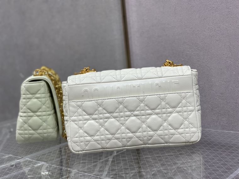 DIOR MEDIUM DIOR CARO BAG IVORY SUPPLE CANNAGE CALFSKIN – DOB107