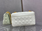 DIOR MEDIUM DIOR CARO BAG IVORY SUPPLE CANNAGE CALFSKIN – DOB107