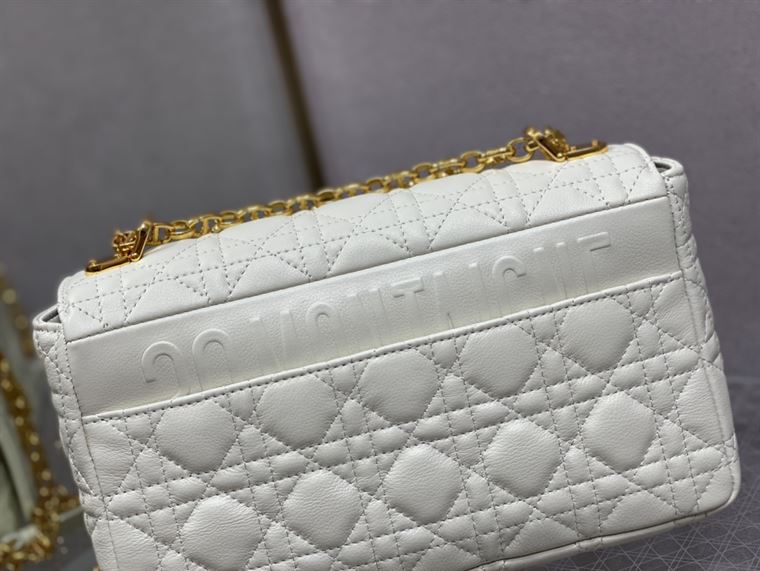 DIOR MEDIUM DIOR CARO BAG IVORY SUPPLE CANNAGE CALFSKIN – DOB107