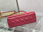 DIOR MEDIUM DIOR CARO BAG PINK SUPPLE CANNAGE CALFSKIN – DOB109