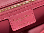 DIOR MEDIUM DIOR CARO BAG PINK SUPPLE CANNAGE CALFSKIN – DOB109