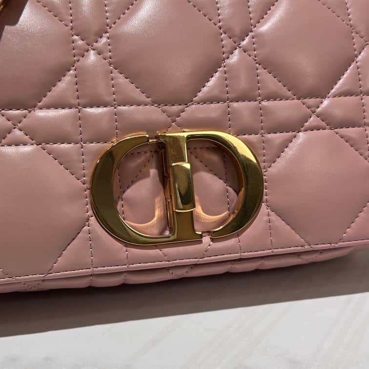 DIOR MEDIUM DIOR CARO BAG ROSE DES VENTS QUILTED MACROCANNAGE CALFSKIN – DOB063