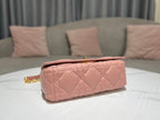 DIOR MEDIUM DIOR CARO BAG ROSE DES VENTS QUILTED MACROCANNAGE CALFSKIN – DOB063