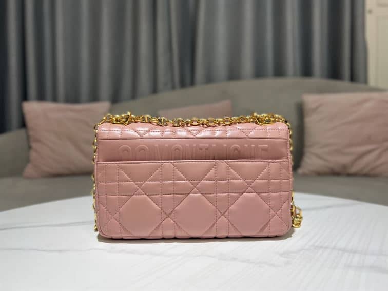 DIOR MEDIUM DIOR CARO BAG ROSE DES VENTS QUILTED MACROCANNAGE CALFSKIN – DOB063