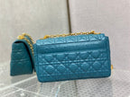 DIOR MEDIUM DIOR CARO BAG ROYAL BLUE SUPPLE CANNAGE CALFSKIN – DOB112