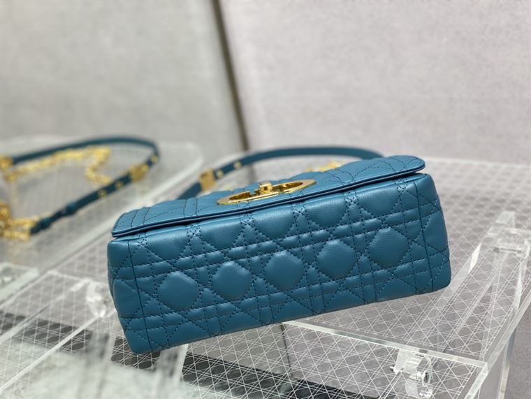 DIOR MEDIUM DIOR CARO BAG ROYAL BLUE SUPPLE CANNAGE CALFSKIN – DOB112