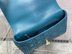 DIOR MEDIUM DIOR CARO BAG ROYAL BLUE SUPPLE CANNAGE CALFSKIN – DOB112