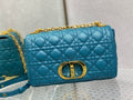 DIOR MEDIUM DIOR CARO BAG ROYAL BLUE SUPPLE CANNAGE CALFSKIN – DOB112