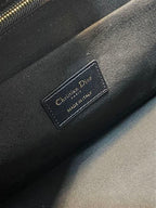 DIOR MEDIUM DIOR ESSENTIAL TOTE BAG BLACK ARCHICANNAGE CALFSKIN – DOB068