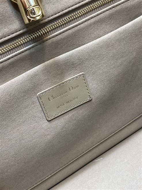 DIOR MEDIUM DIOR ESSENTIAL TOTE BAG BROWN ARCHICANNAGE CALFSKIN – DOB070