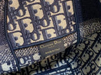 DIOR MEDIUM DIORCAMP BAG BLUE DIOR OBLIQUE EMBROIDERY – DOB077