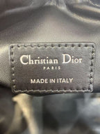 DIOR MEDIUM DIORTRAVEL NOMAD POUCH BLACK MACROCANNAGE CALFSKIN – DOB078