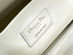 DIOR MEDIUM LADY D-JOY BAG LATTE QUILTED EFFECT LAMBSKIN WITH ORNAMENTAL MOTIF – DOB060