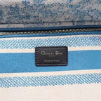 DIOR MEDIUM LADY D-LITE BAG CORNFLOWER BLUE TOILE DE JOUY EMBROIDERY – DOB009