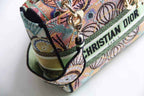 DIOR MEDIUM LADY D-LITE BAG IN MULTICOLOR LIGHTS EMBROIDERY – DOB017