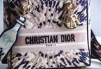 DIOR MEDIUM LADY D-LITE BAG IN MULTICOLOR TIE EMBROIDERY – DOB016