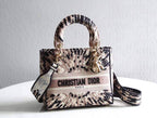 DIOR MEDIUM LADY D-LITE BAG IN MULTICOLOR TIE EMBROIDERY – DOB016